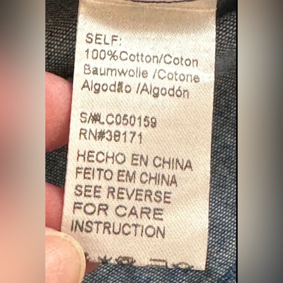 Lucca Chambray Cotton Mini Dress with Adjustable Straps size Small - Picture 6 of 8